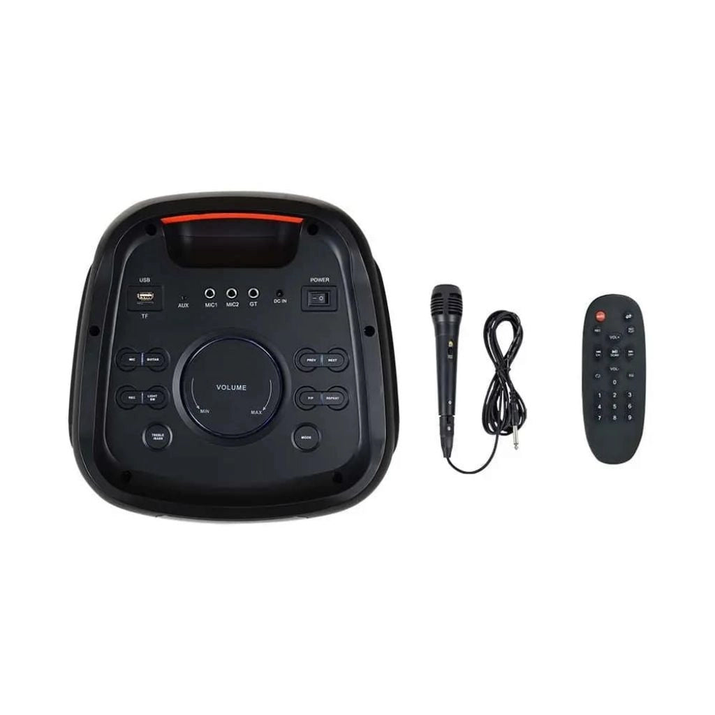 Altoparlante Trolley Ricaricabile 40W con Microfono Cablato Telecomando e Casse 2 * 8 pollici
