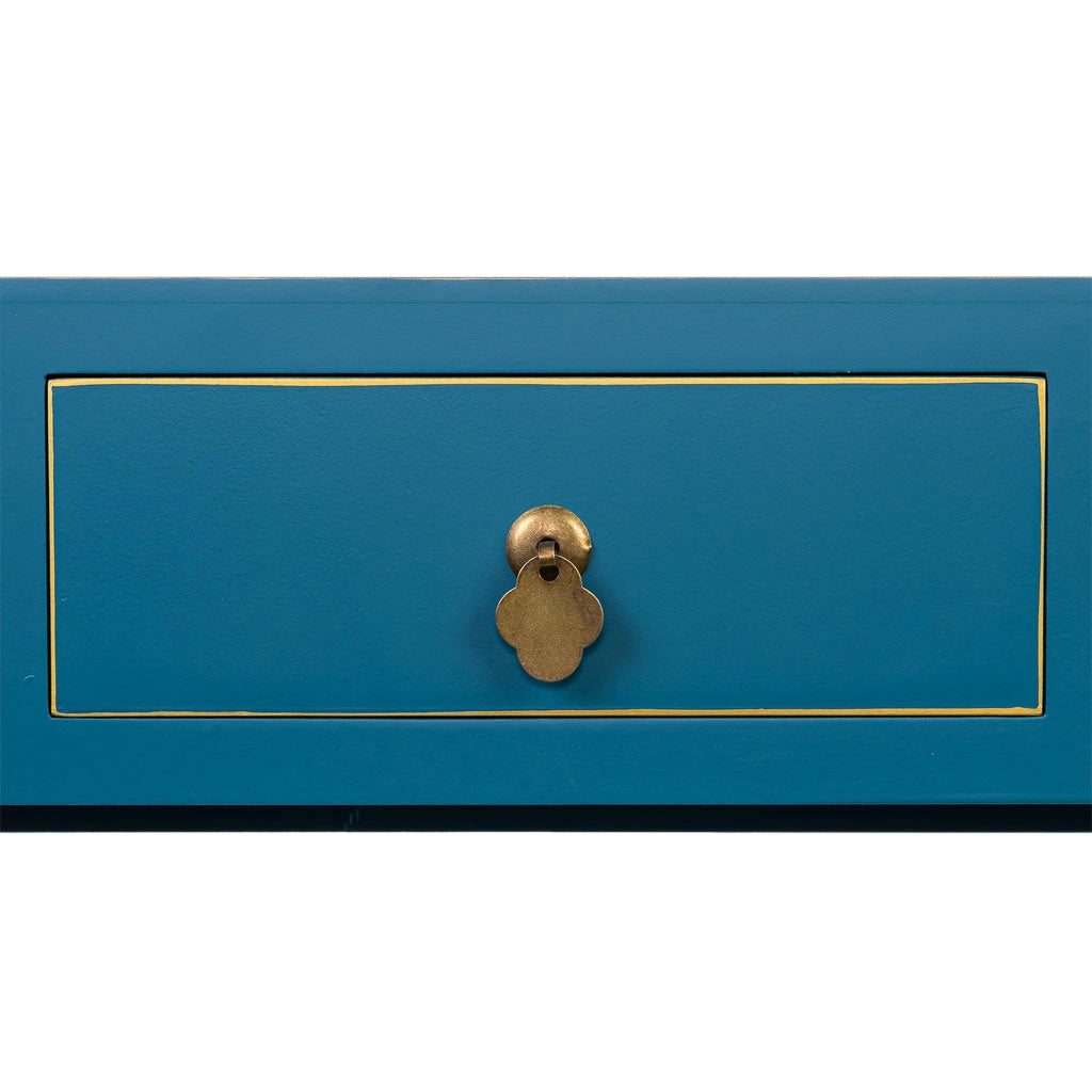 Mobile da ingresso in legno con 3 cassetti 96x26x80