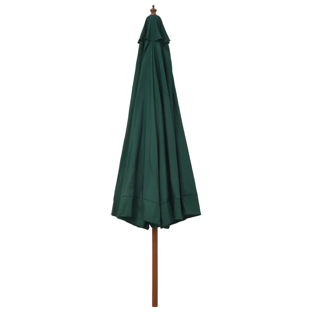 Ombrello | Parasolne da Esterni con Palo in Legno 330 cm Verde
