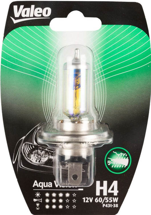 H4 lampada singola auto 12V 60/55W Aqua Vision attacco P43t-38