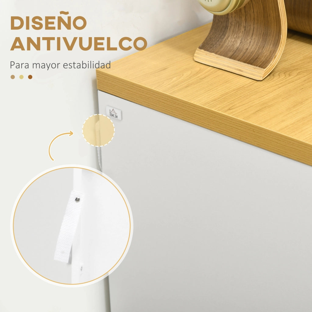 Cassettiera 3 Cassetti ¨C Xylo ¨C Bianca Senza Maniglie Stile Moderno 70x37x75 cm
