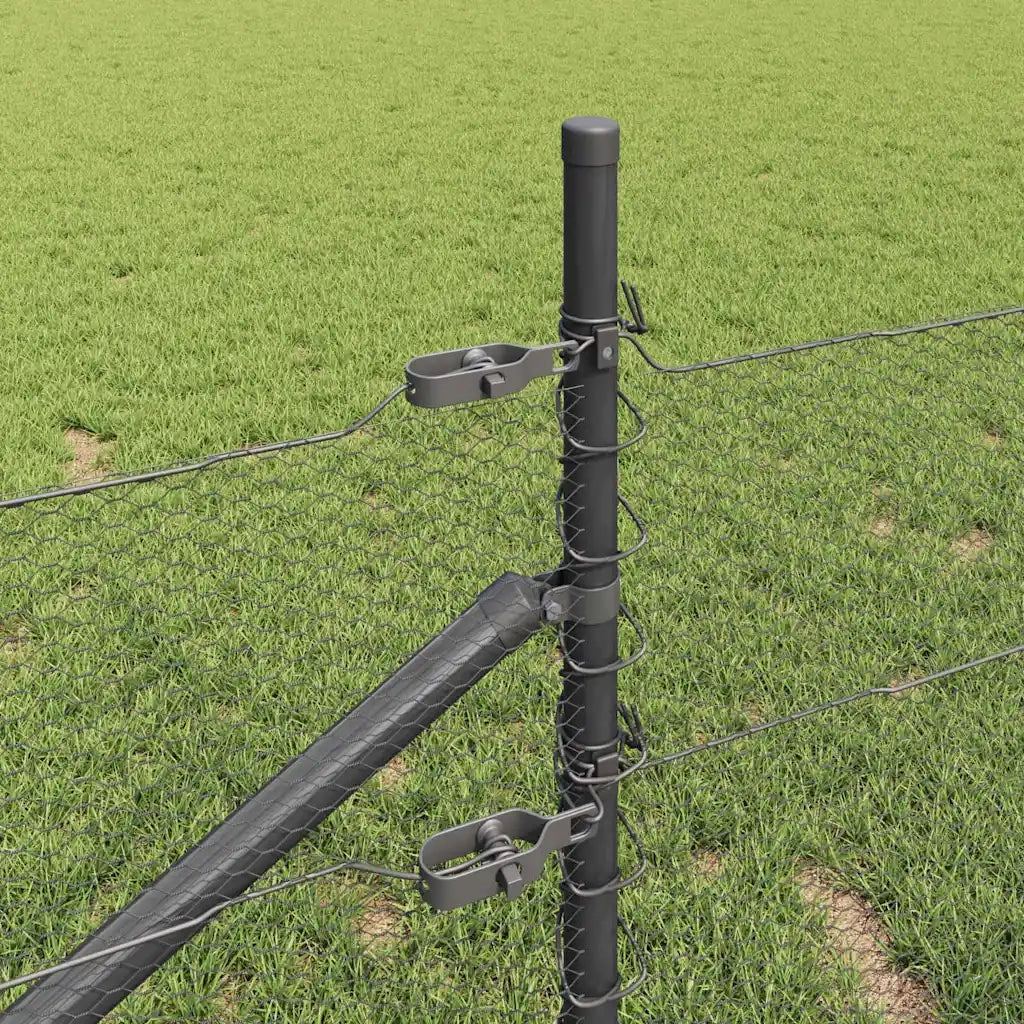 Palo della recinzione Grigio 50 x 1 m (rete da 13 mm)