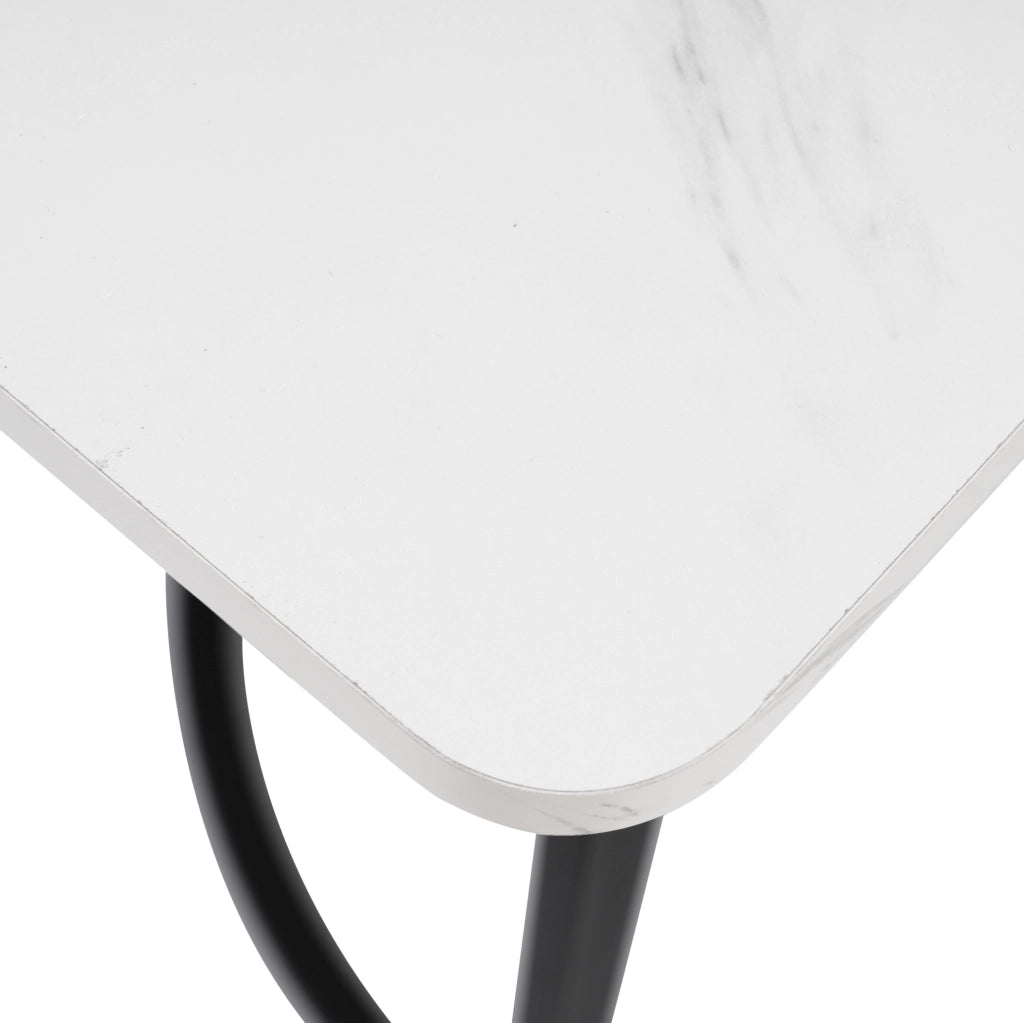 Set tavolo da pranzo 140x80 cm con 4 sedie in velluto