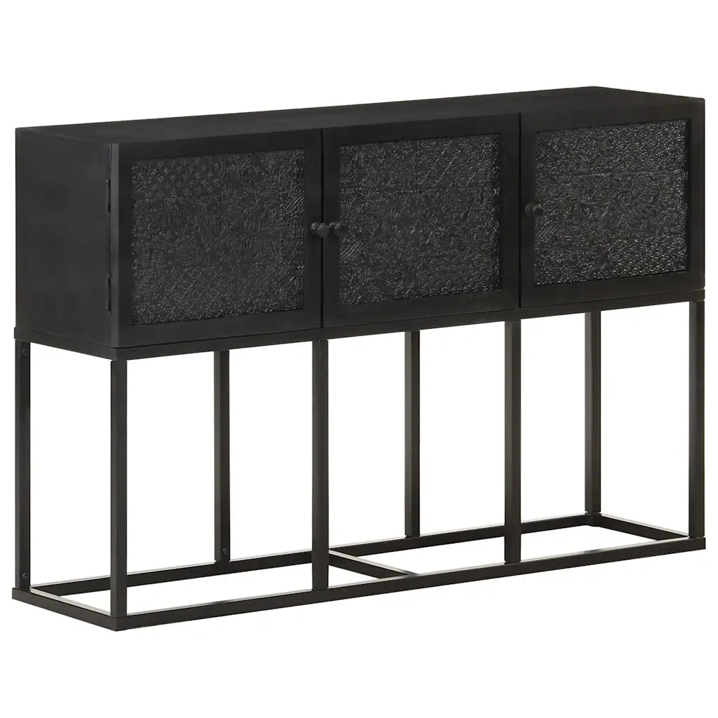Credenza-Buffet-Armadio da cucina 115x30x76 cm in Legno Massello di Mango 706569