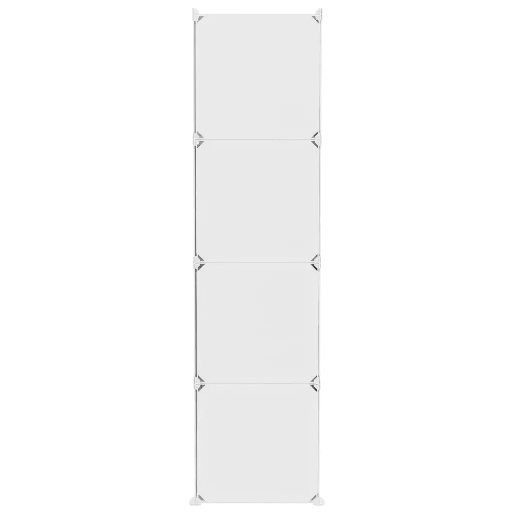 Armadio a Cubi per Bambini con 10 Cubi Bianco PP 340577
