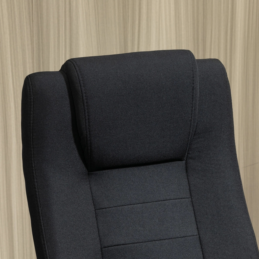 Sedia da ufficio ergonomica con braccioli ¨C zephmum ¨C nero, tessuto, altezza regolabile