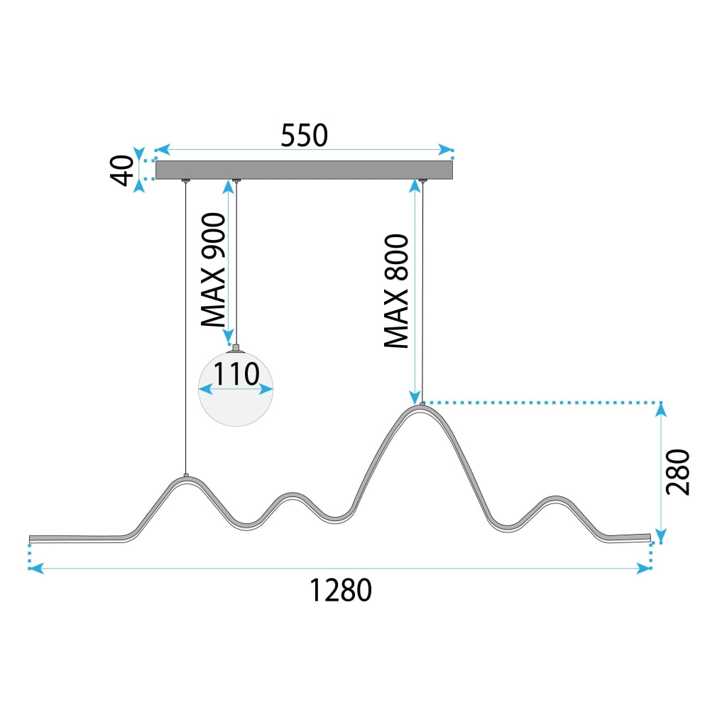 Lampada Led Lhj033-cp Black