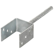 Picchetti per Recinzione 6 pz Argento 8x6x30 cm Acciaio Zincato CFW6479018