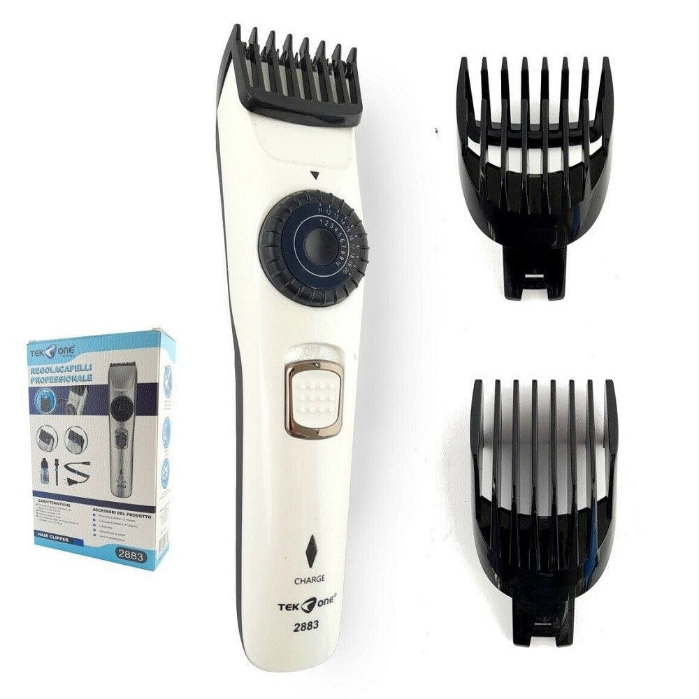 Trade Shop - Tagliacapelli Rasoio Elettrico Regola Barba Baffi 2 Guide Da 1 A 20mm 2883 -