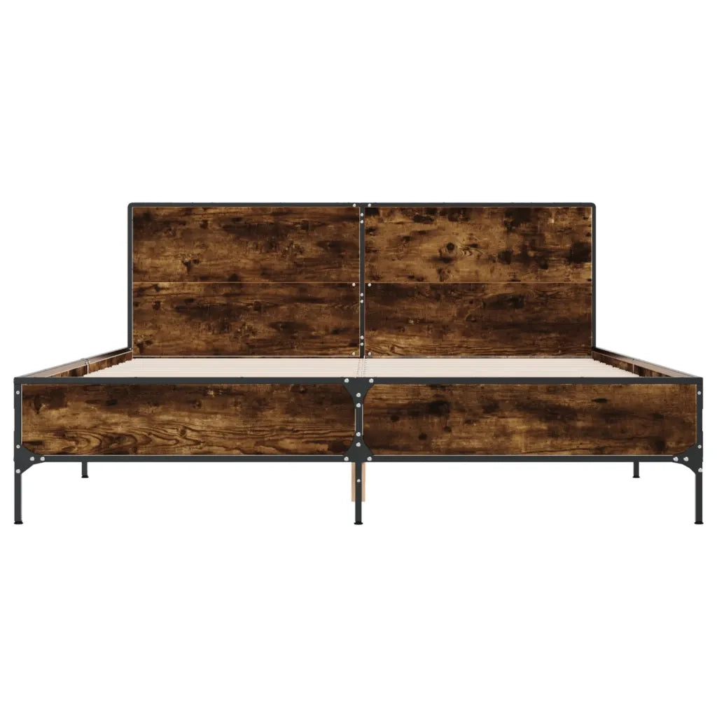Giroletto Rovere Fumo 160x200 cm in Legno Multistrato Metallo