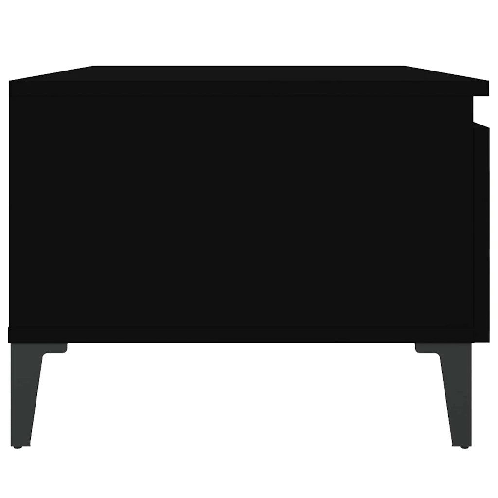 Tavolino-Tavolino da soggiorno-Tavolo Nero 50x46x35 cm in Legno Multistrato 135425