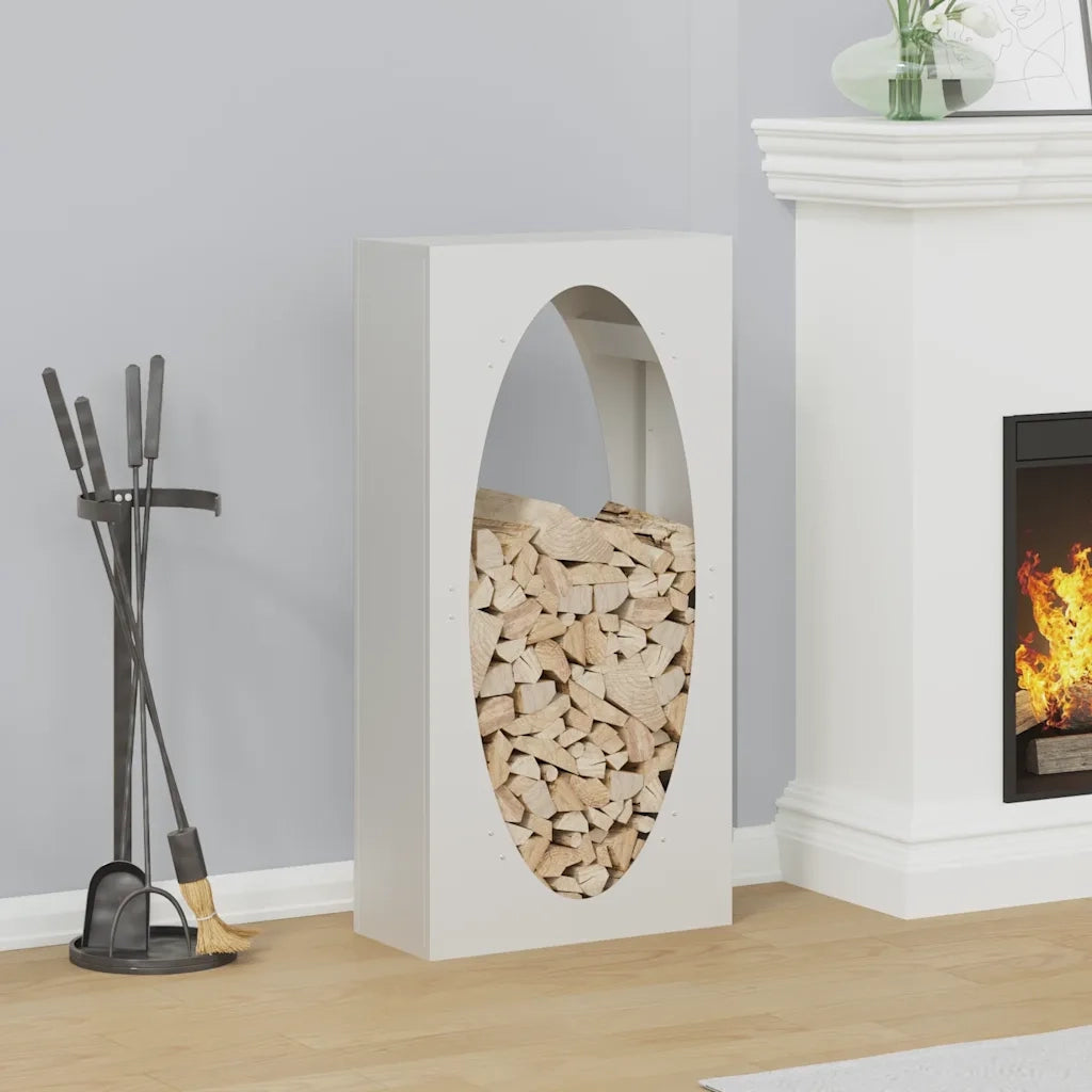 Rastrelliera per Legna da Ardere Bianca 50x23x100 cm CFW2979712