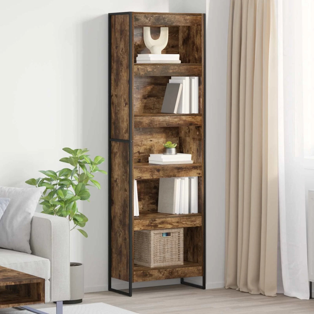 Armadio per Libri 2 pcs Quercia Fumosa 60 x 30 x 189,5 cm