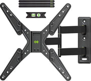 Supporto per schermo da parete con braccio lungo per schermi LED 4K plasma da 26 a 55 pollici, supporto per schermo da parete girevole e inclinabile, massimo VESA 400x400mm, supporto per schermo da parete con braccio lungo fino a 40 kg