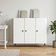 Credenza Bianco Lucido 89 x 34,5 x 80 cm Legno ingegnerizzato 895569