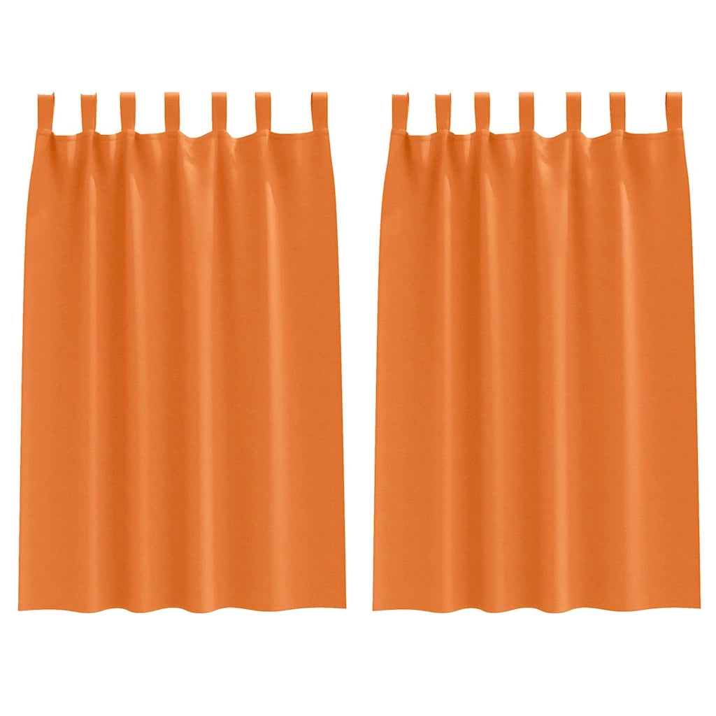 Tende Blackout con Anelli 2 pcs Arancione Vivo 175 x 140 cm 4107619