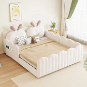 Letto bambini - Xylo - 140x200 cm coniglio beige