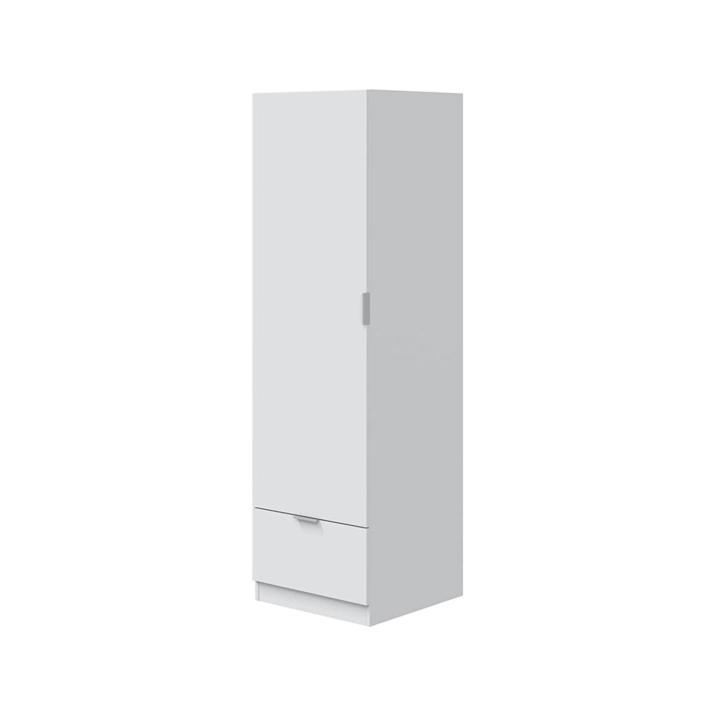 Dello, Guardaroba 1 Anta un Ripiano, Bianco