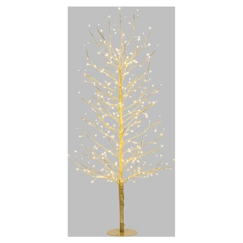 Albero natale lotti 77829 tiglio con 330 microled champagne