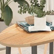 vidaXL Piano per Tavolo 100x50x2 cm in Rovere Massello Ovale