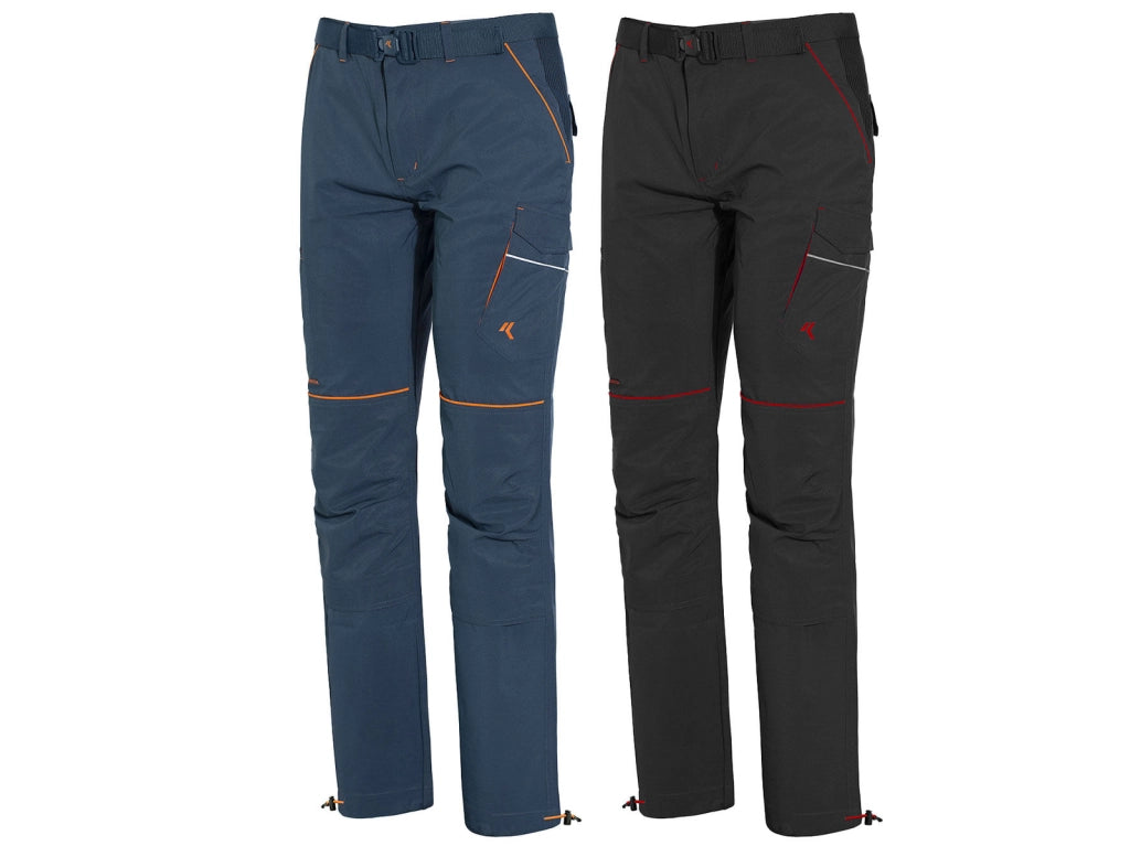 Issaline 9032B Boom Light Pantaloni da Lavoro Estivi Stretch Softshell 4-Way 92% Poliestere 8% Spandex colore Blu Avio