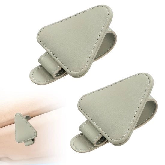 Portatile magnetico per occhiali da sole - Accessori auto universali - Materiale in pelle - Forte attrazione magnetica - Supporto per occhiali