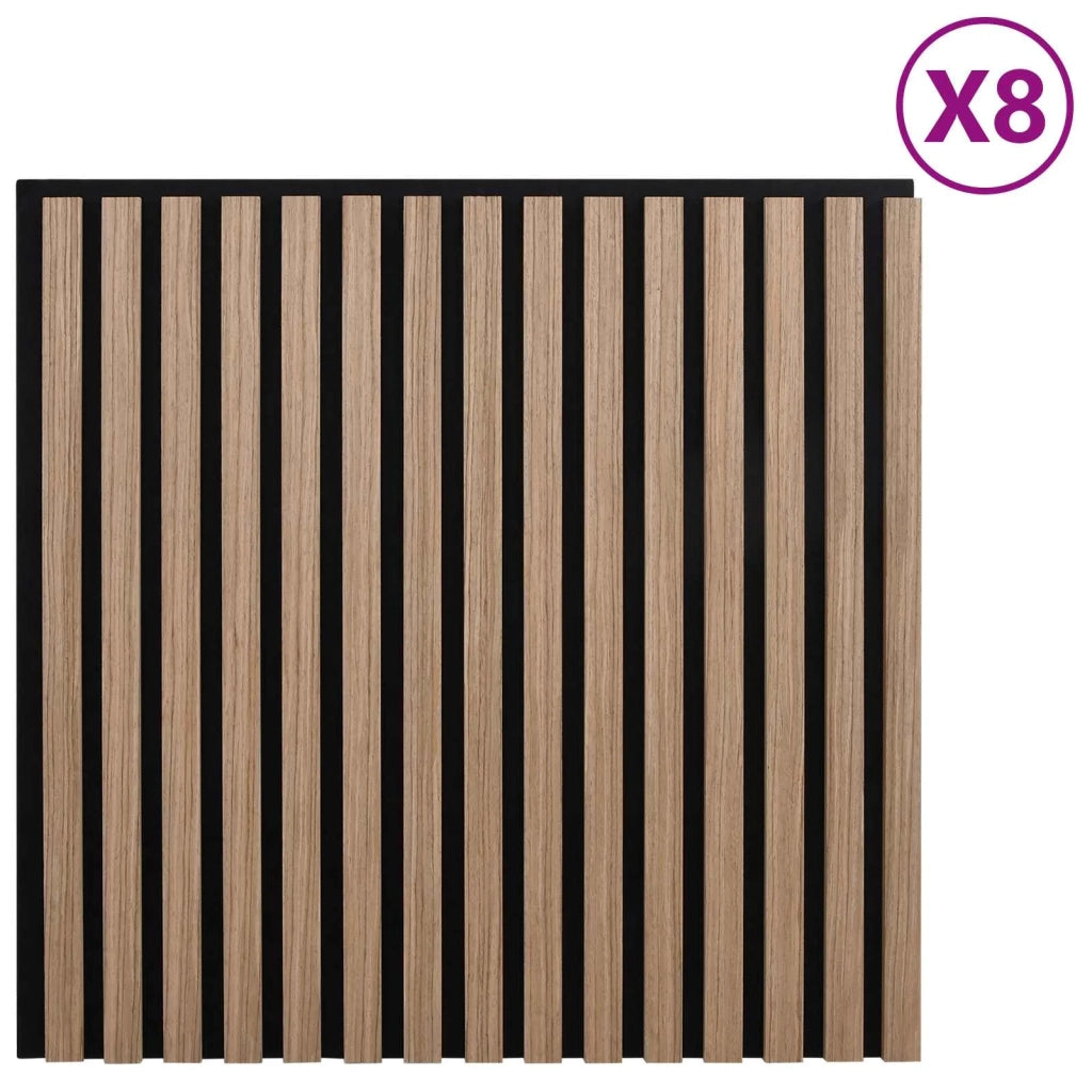 Pannelli da parete 8 pz Marrone 60,5 x 60 cm CFW1494987