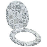 Sedile per toilette con chiusura morbida Grigio 44 x 38 cm 42027202