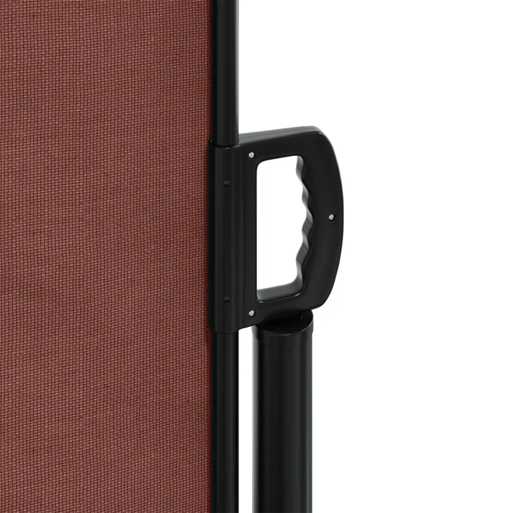 Tenda da Sole | Tenda parasole Laterale Retrattile Marrone 180x1000 cm