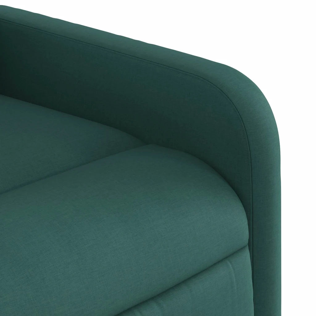 Divano Sedia-Poltrona Reclinabile in Tessuto Verde Scuro 561903