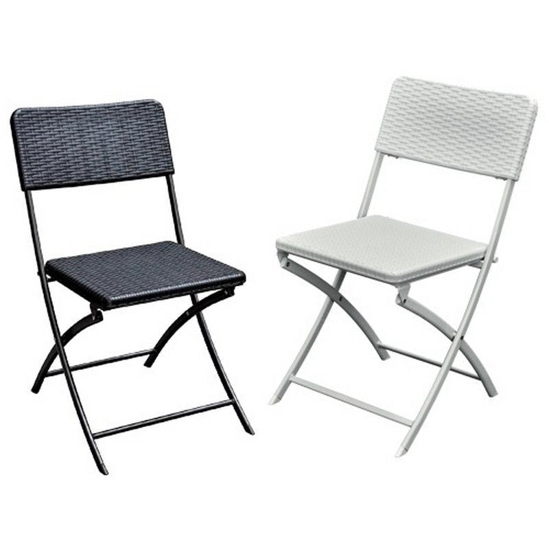 Brixo Sedie Polyrattan Levante Bianco