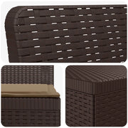 Divano da Giardino 4 Posti con Cuscini Aspetto Rattan PP 3443968