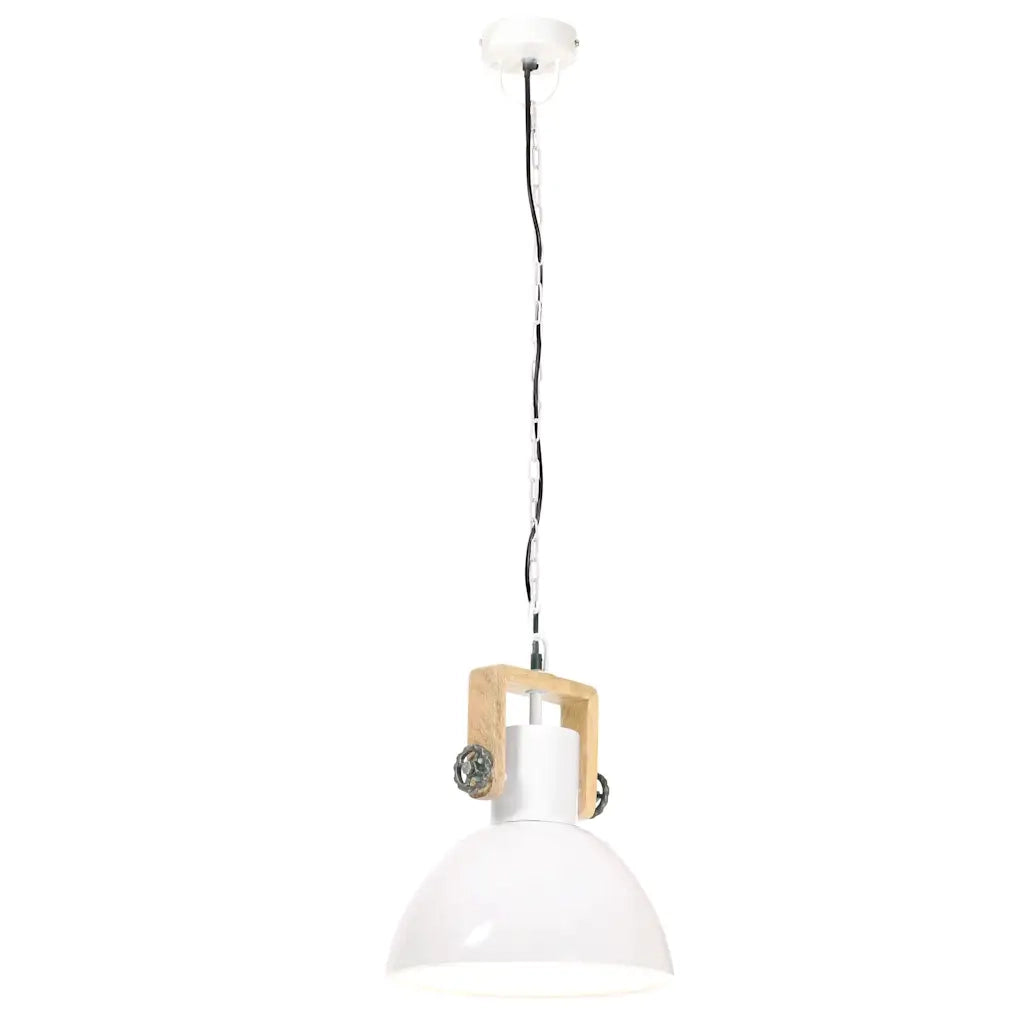 Lampada a Sospensione Industriale 25 W Bianca Rotonda 30 cm E27 CFW2420367
