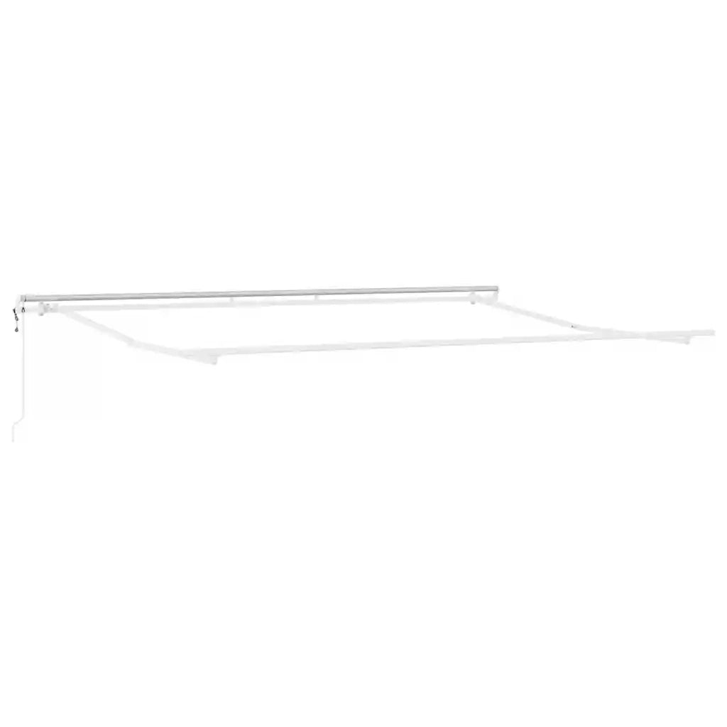 Tenda Retrattile Automatica Antracite e Bianco 450x300 cm 3310234