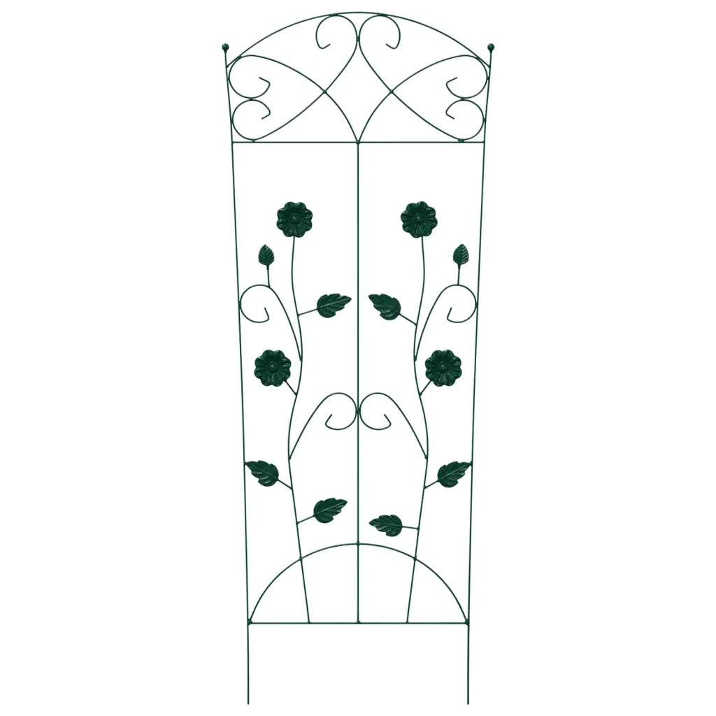 Recinzione per Giardino 3 pcs Verde 110,5 x 42,5 cm Acciaio 42021365