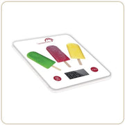 Pesa elettronica per cucina con piatto di servizio in vetro resistente da 5 kg a 1 g con design Sorbets
