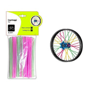 Trade Shop - Set 36 Pezzi Copriraggi Copri Raggi Fluo Per Ruota Ruote Bici Bicicletta Xc-2611 -