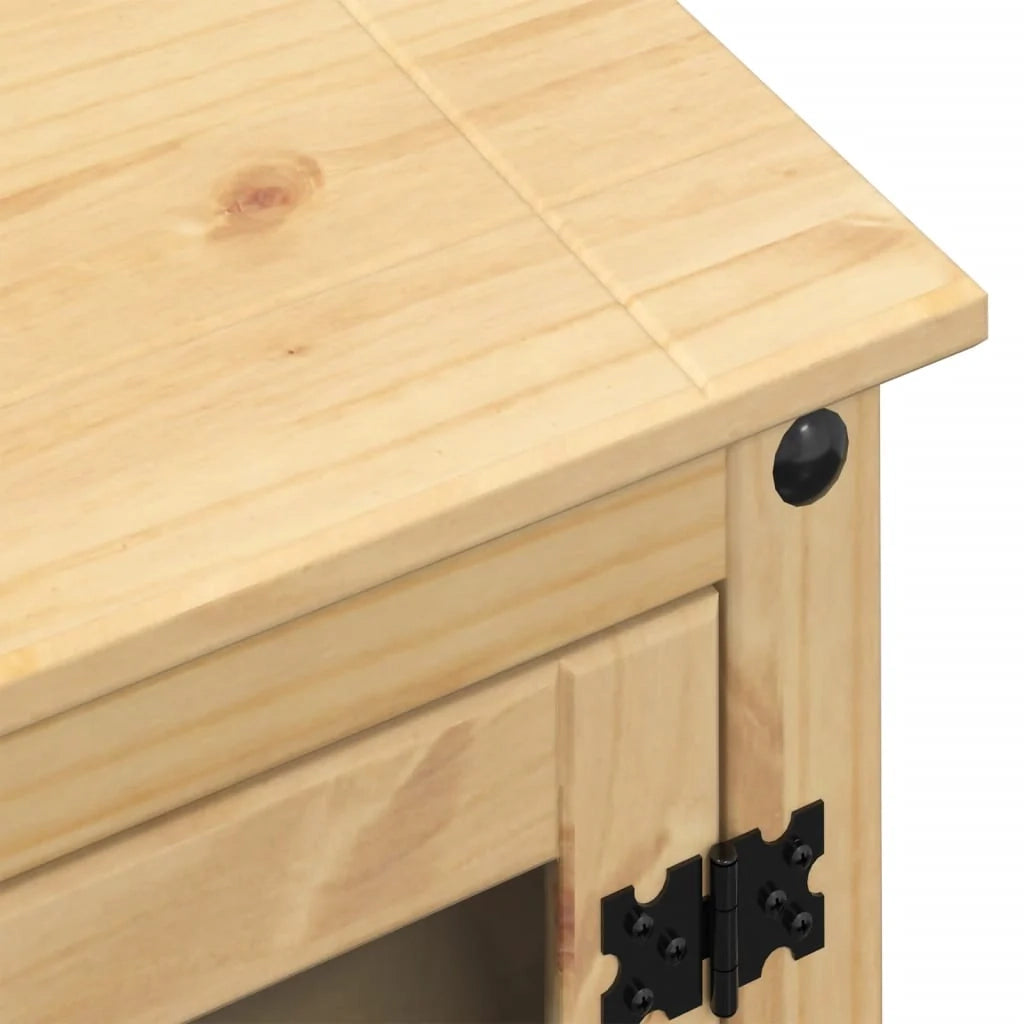 Mobile TV multimediale scaffale per TV credenza mobile TV sala da pranzo soggiorno camera da letto HiFi Corona 60 x 50 x 82 cm legno massello di pino marrone 02_0025428