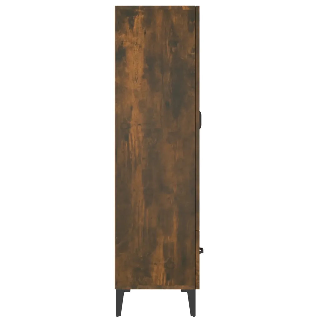 Credenza | Madia | Buffet da pranzo | Armadio da pranzo Rovere Fumo 70x31x115 cm in Legno Multistrato