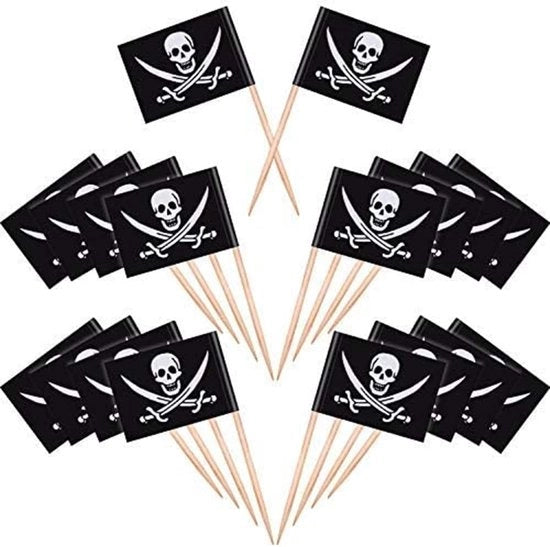 Pirati cocktail tazze da denti - 100 pezzi - Decorazione per bambini - Accessori per feste - Adatto per Halloween e festa di compleanno