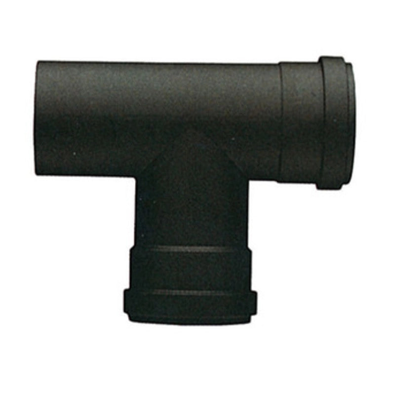 RACCORDO A T P/STUFA A PELLET ATTACCO FFM D  8 CM NERO OPACO  1 PZ