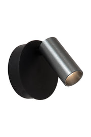 Faretto da parete LED TONI Lucide rotondo grigio/nero
