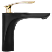 Rubinetto Da Lavabo Rea Orbit Black Gold Low