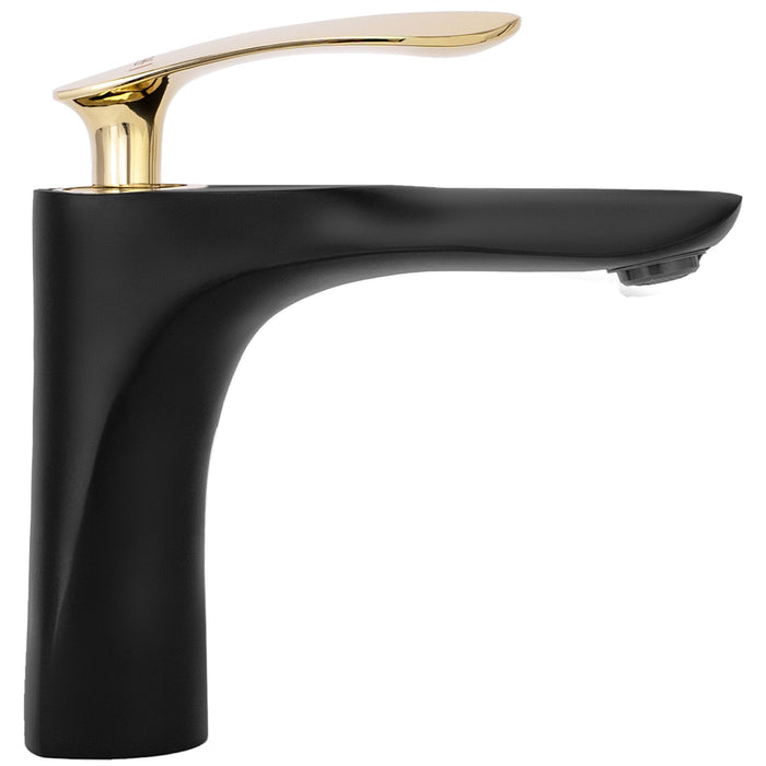 Rubinetto Da Lavabo Rea Orbit Black Gold Low