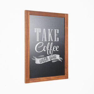 Lavagna con Cornice in Legno 40x60cm in Legno Dark Wood