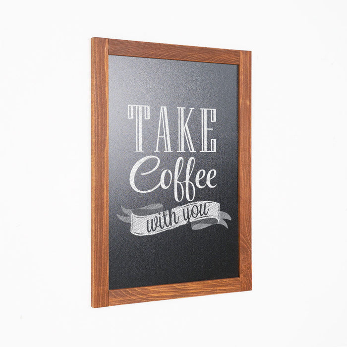 Lavagna con Cornice in Legno 40x60cm in Legno Dark Wood