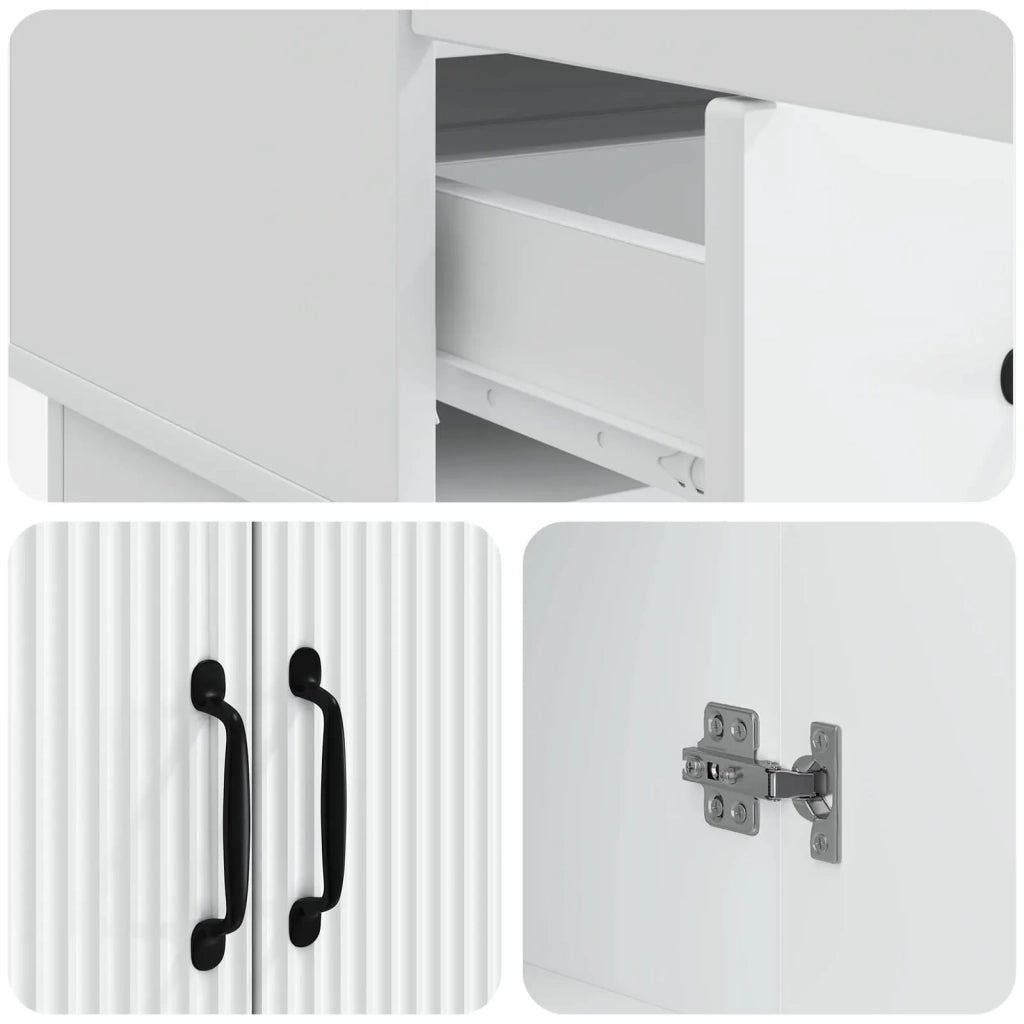 Credenza Bianco 66 x 34,5 x 92 cm Legno ingegnerizzato 895355