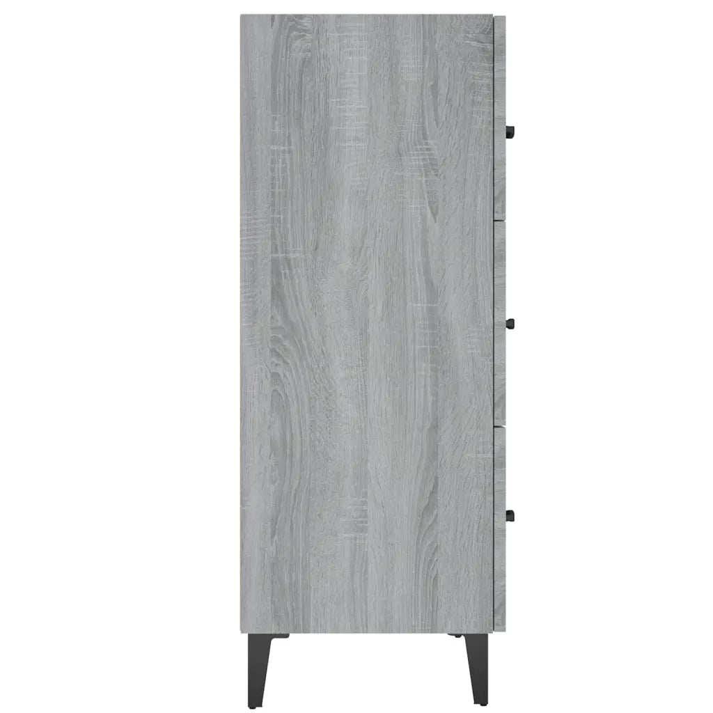Credenza-Buffet-Armadio da cucina Grigio Sonoma 69,5x34x90 cm in Legno Multistrato 165794