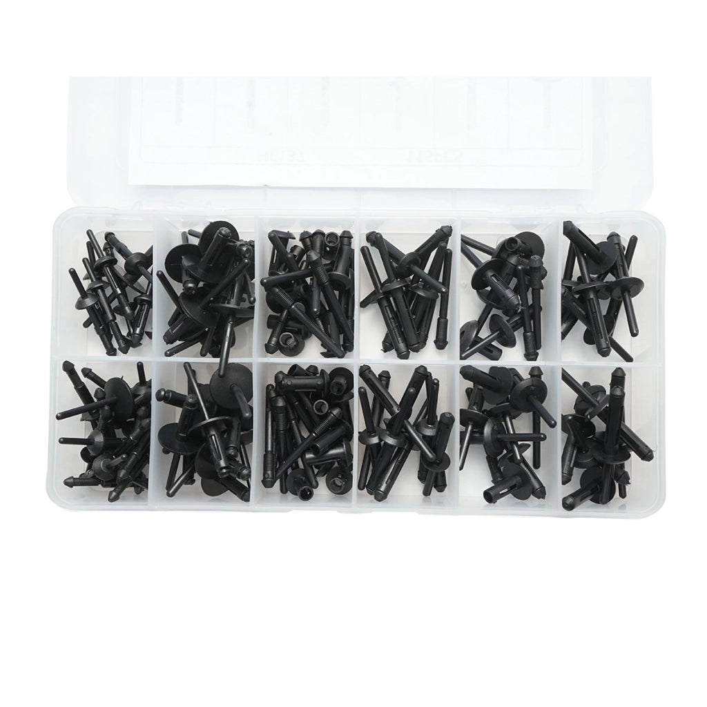 Kit di rivetti in plastica universali per auto da 115 pezzi