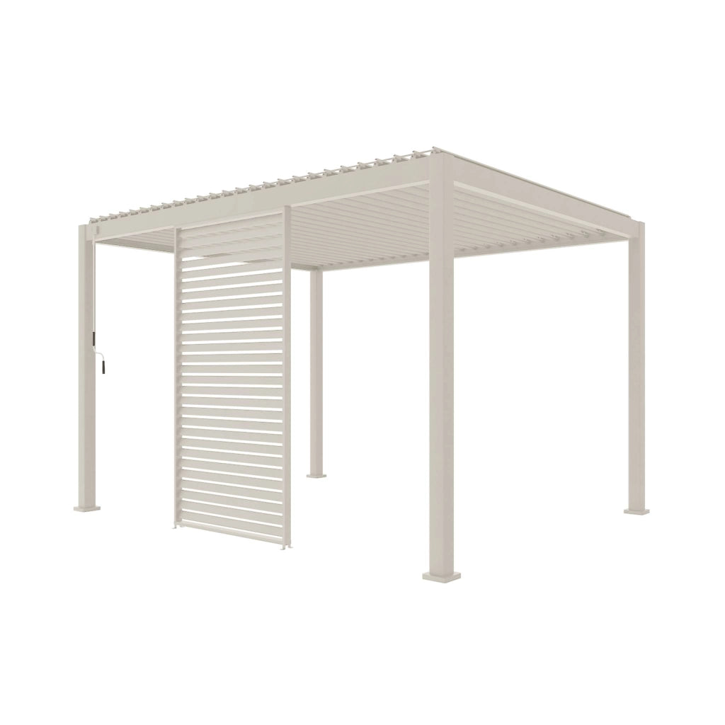 Persiana in alluminio da 1.3m per pergola a lamelle triomphe, beige